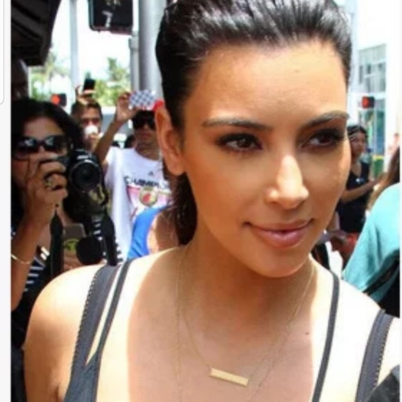 Gold or Silver Bar Chain Necklace - Picture 2 of 6